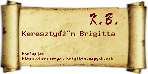 Keresztyén Brigitta névjegykártya