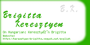brigitta keresztyen business card